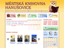 Tablet Screenshot of knihovna.hanusovice.info